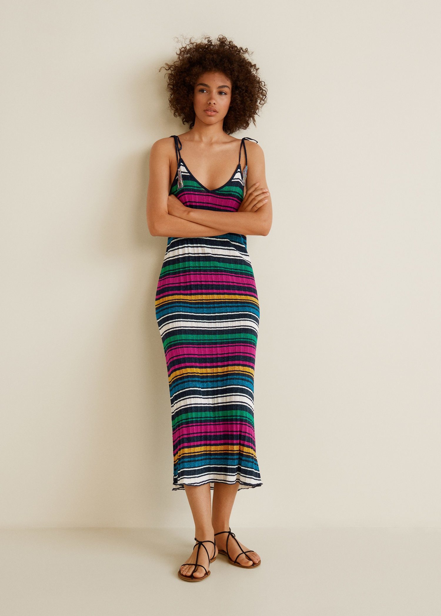 Metallic cotton dress - Image 2