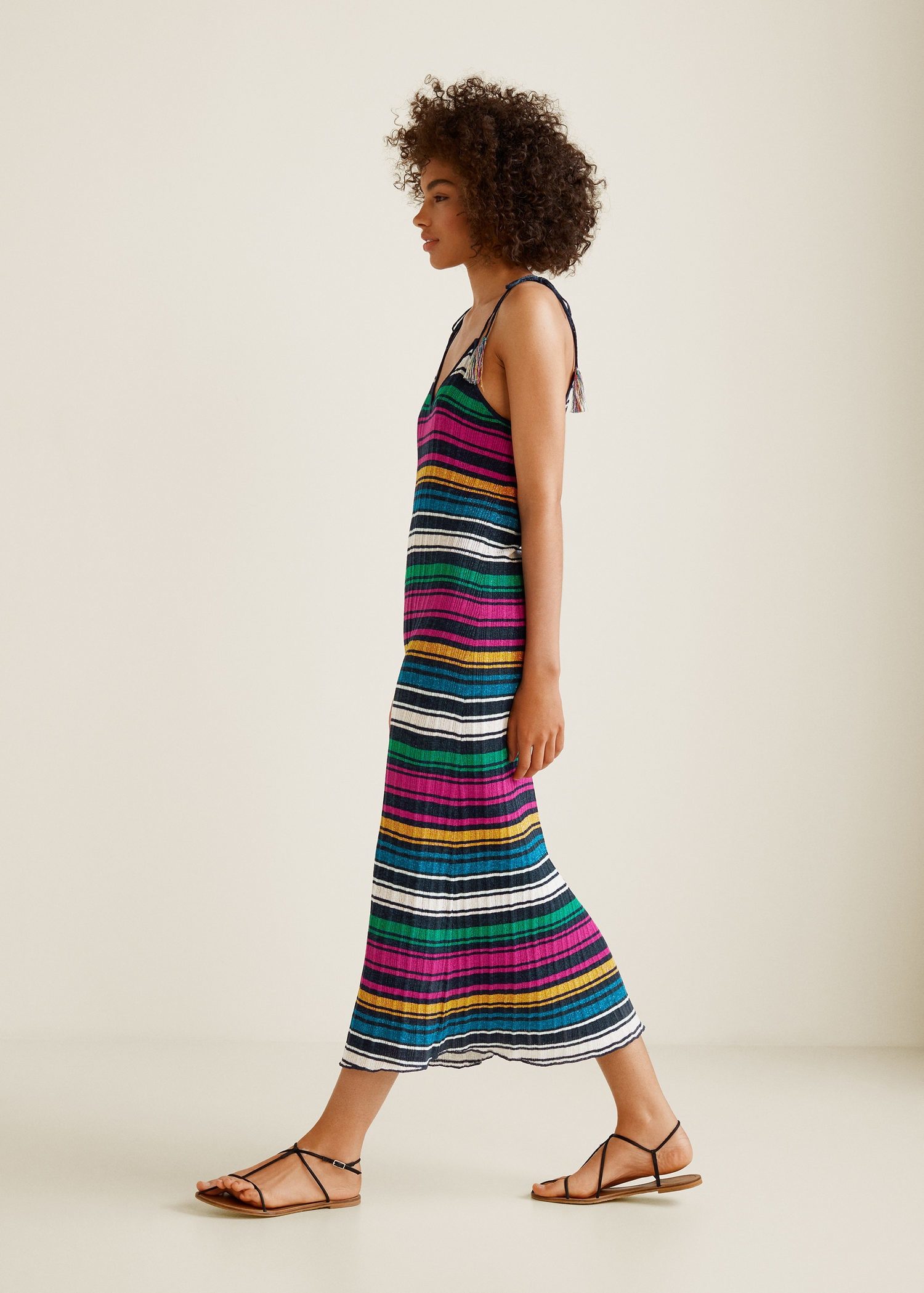 Metallic cotton dress - Image 3